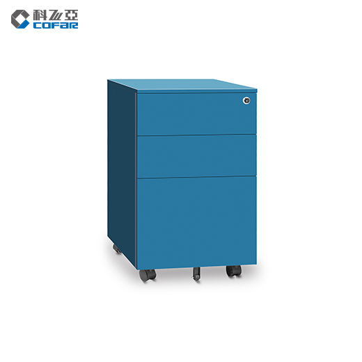CK2-BBF三抽活動柜-藍色